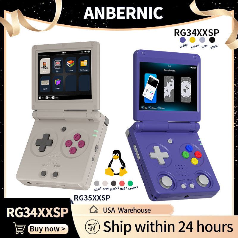 Anbernic RG34XXSP RG35XXSP Fli - Retro Gaming Portable review and price