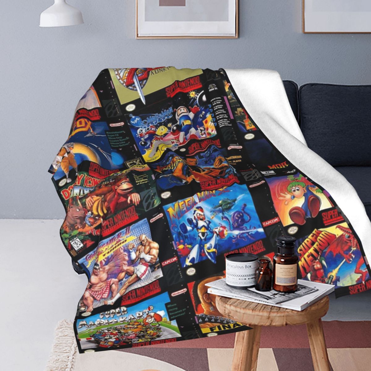 Retro Gaming Boxes Blankets Fl - Retro Gaming Portable review and price