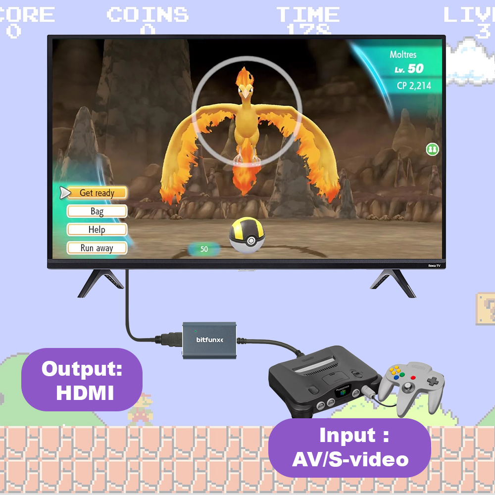 Bitfunx 720P Svideo / AV To HD - Retro Gaming Nintendo review and price