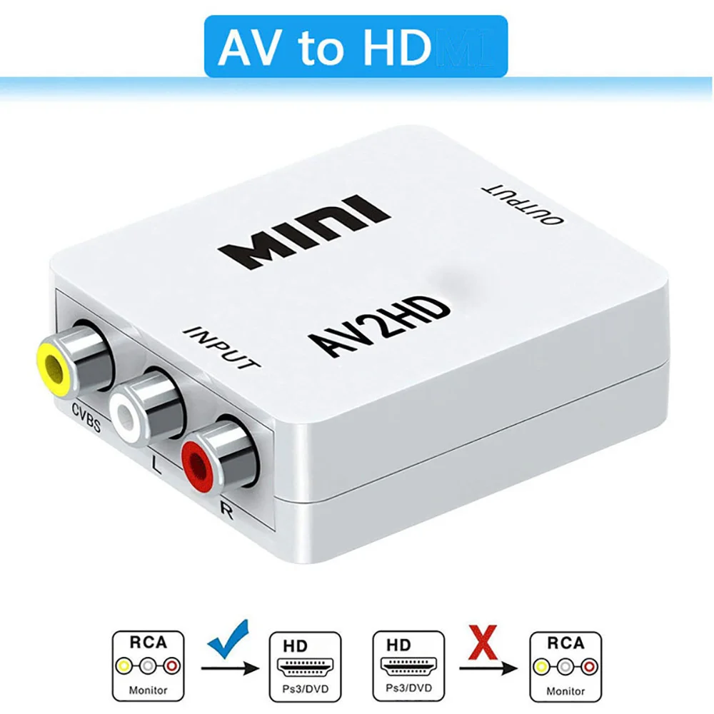 RCA AV to HDMI Converter 1080P - Composite Rca Cable review and price