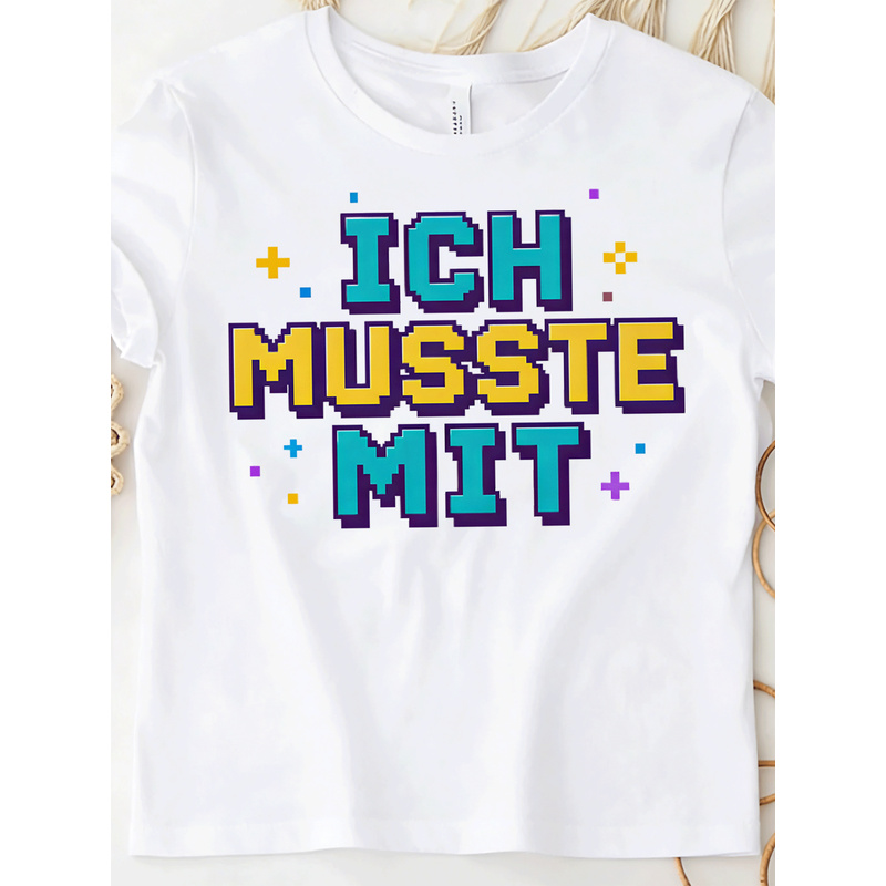 Ich Musste Mit German Meme T-S - Retro Gaming Font Free review and price