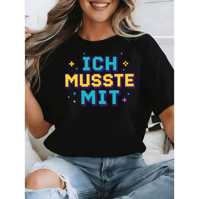 Ich Musste Mit German Meme T-S - Retro Gaming Font Free review and price