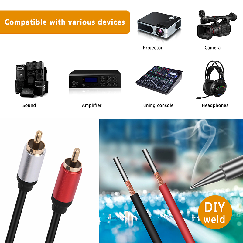 1PCS Speaker Wire RCA Male Plu - Composite Rca Cable review and price