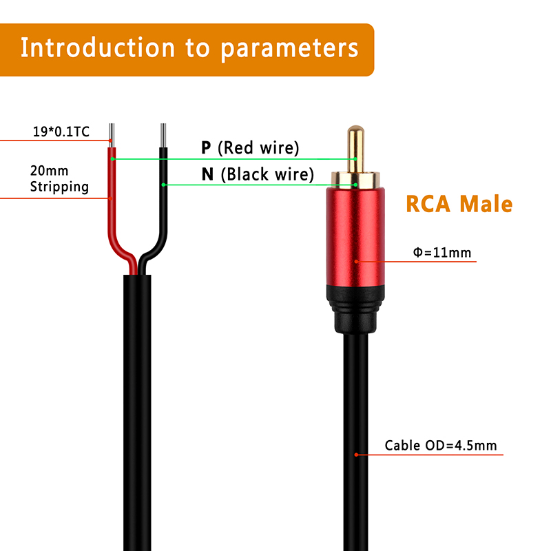 Speaker Wire RCA Male Plug Jac - Composite Rca Cable review and price