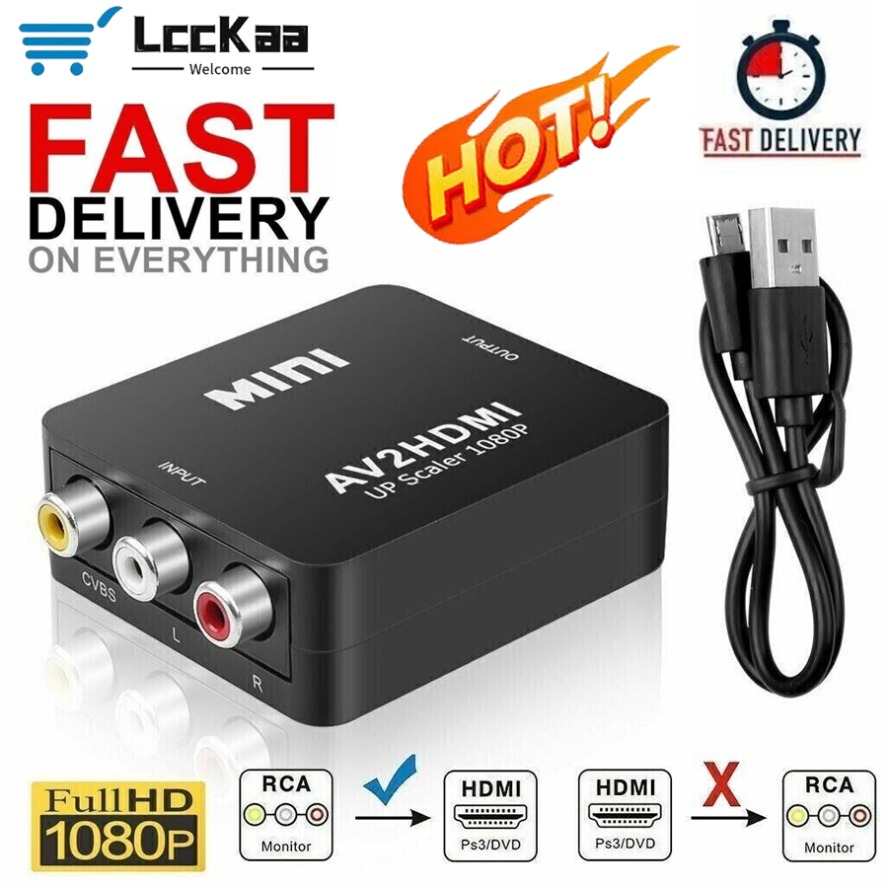 AV TO HDMI-compatible Adapter  - Composite Rca Cable review and price