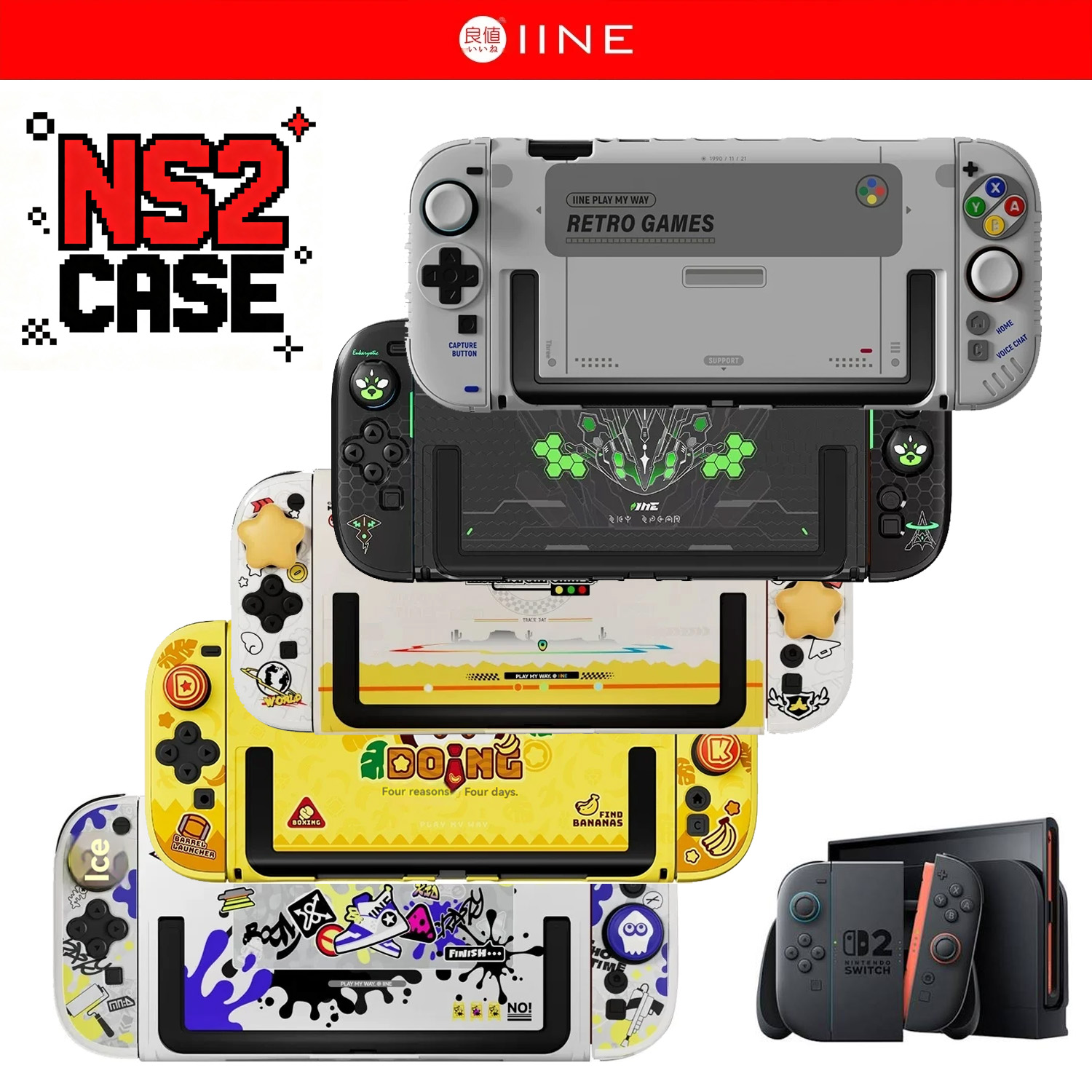 IINE Retro Case Switch 2 Prote - Retro Gaming Nintendo review and price