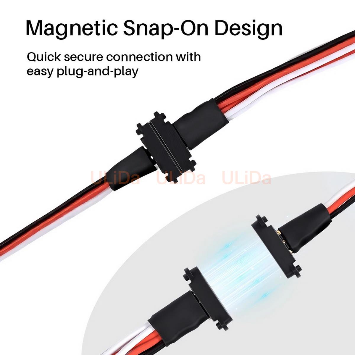3-Pin Magnetic Snap-on 1 to 2  - Composite Rca Cable review and price