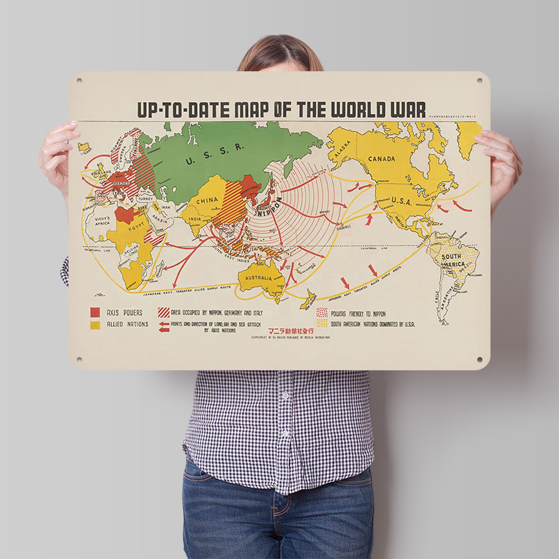 Map Of The World War Personali - World Of Retro Gaming review and price