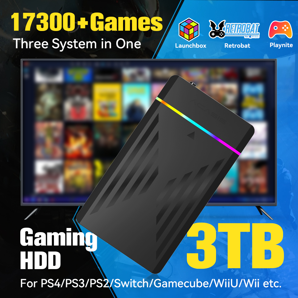 3TB Portable Gaming HDD Launch - Retro Gaming Nintendo review and price